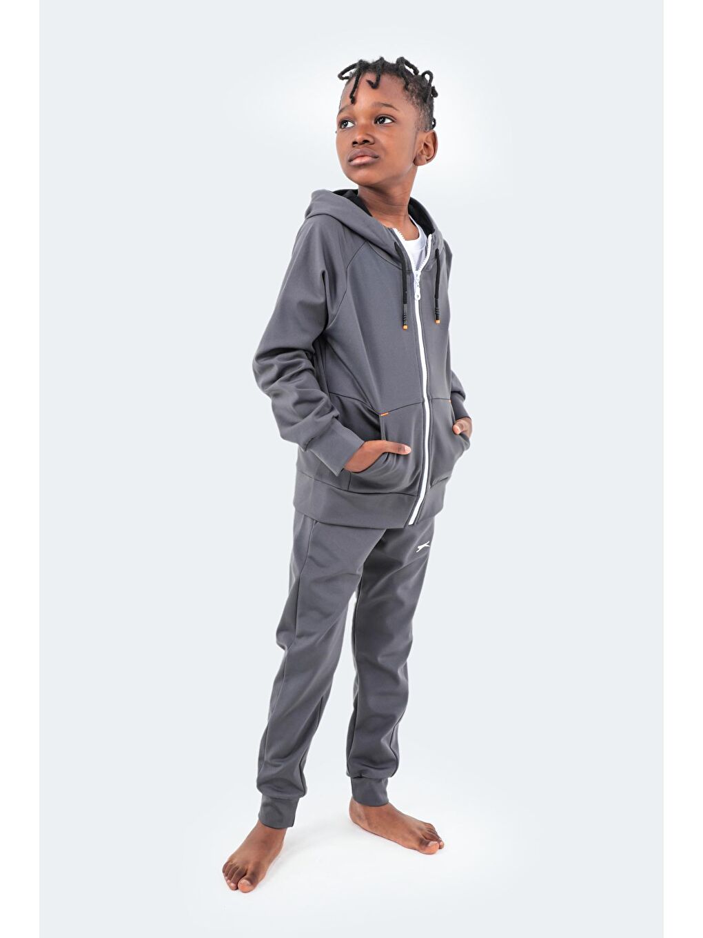 DIKLA Unisex Çocuk Eşofman Takım Koyu Gri