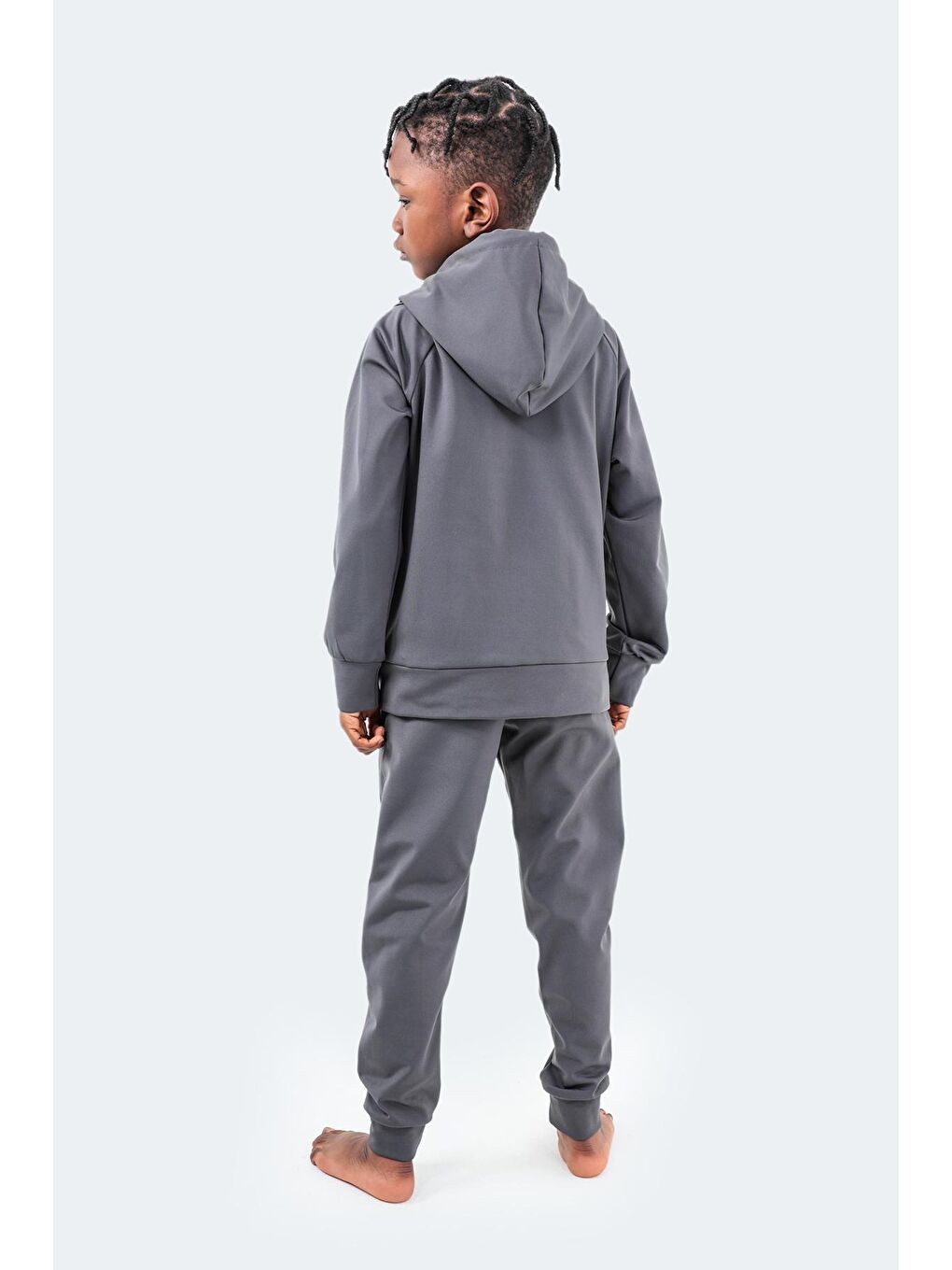 DIKLA Unisex Çocuk Eşofman Takım Koyu Gri-2