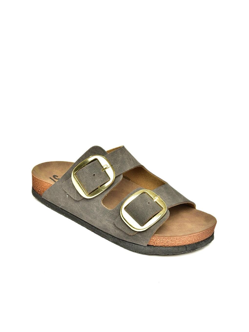 P7775174 Kahverengi Kadın Terlik-1