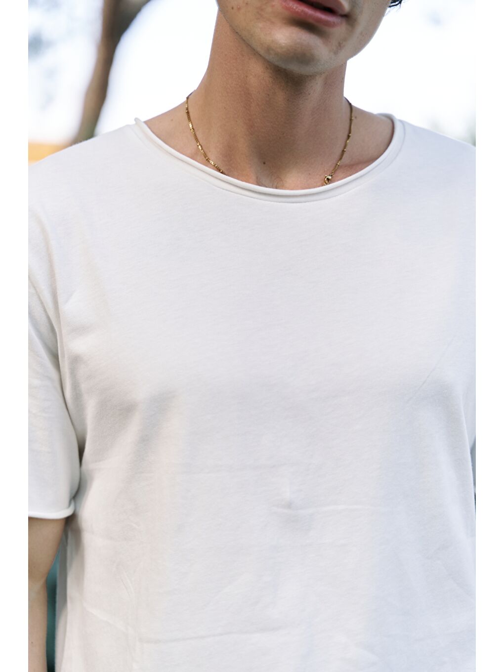 Pierce Ekru Erkek %100 Pamuk Tişört-7