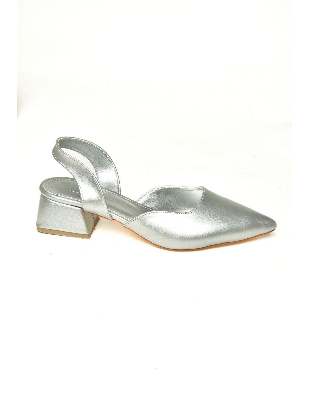 Gri U9980111 Gümüş Kadın Topuklu Ayakkabı