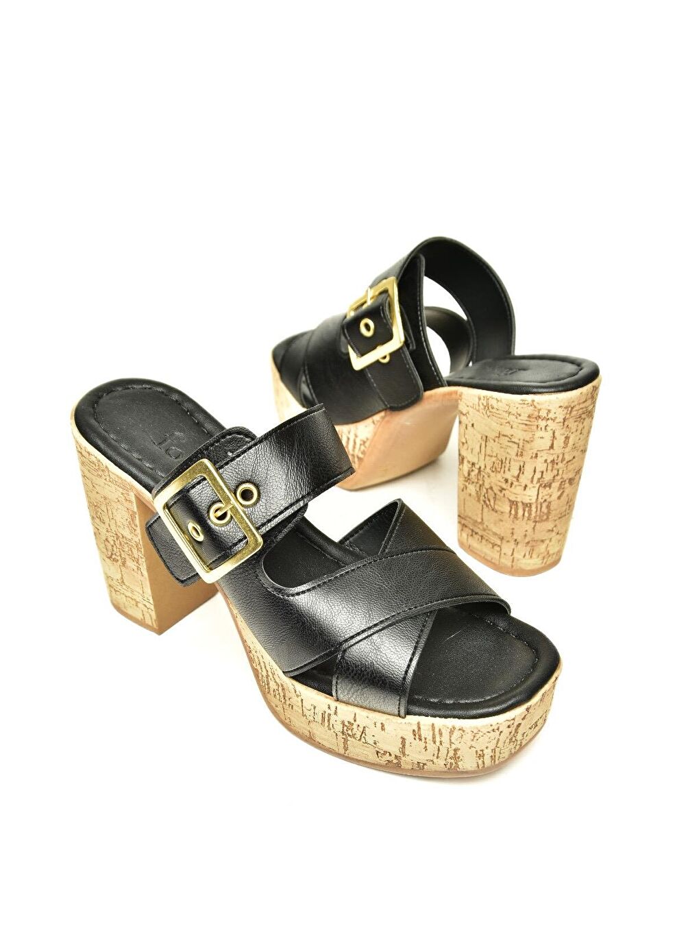 U9962517 Siyah Kadın Topuklu Ayakkabı-2