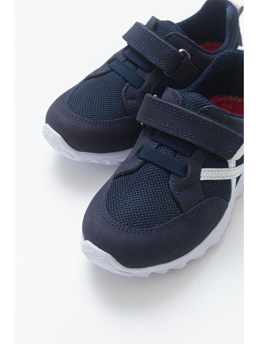 Unisex Çocuk Lacivert Deri Ortopedik Destekli Spor Ayakkabı