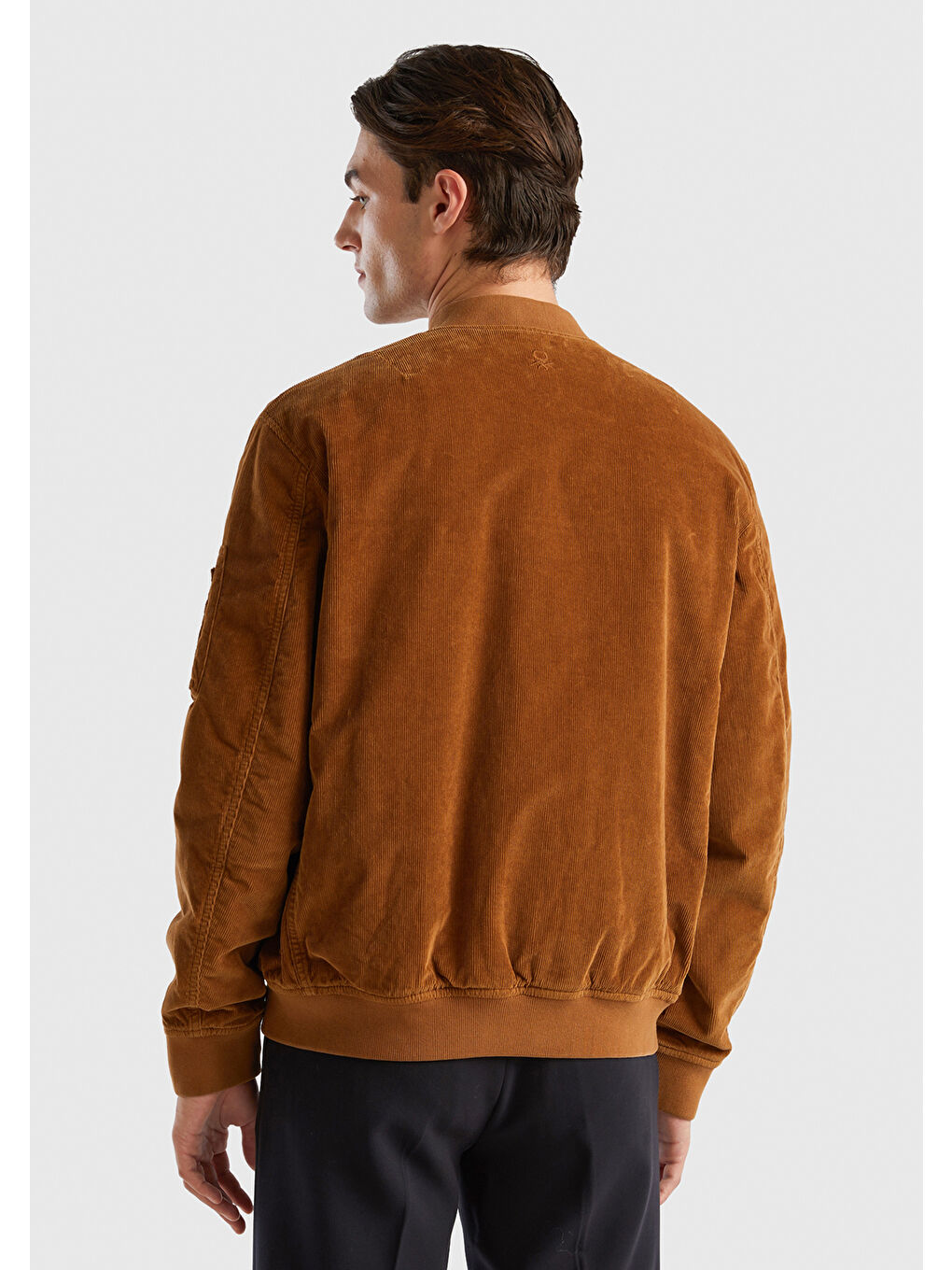 Unisex Kahverengi Bomber Ceket-6