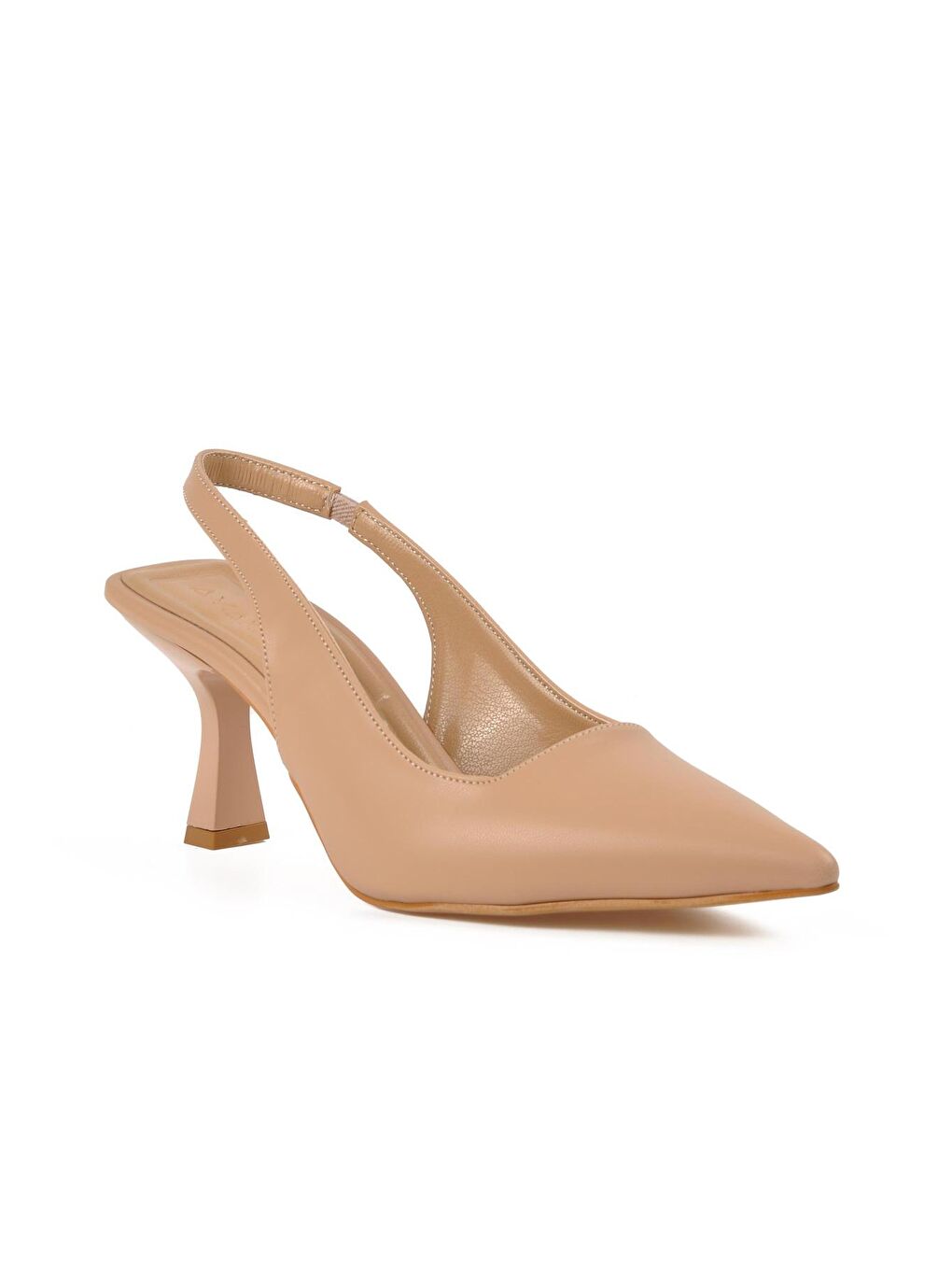 Bej 119 Ten Renkli Kadın Topuklu Ayakkabı-2