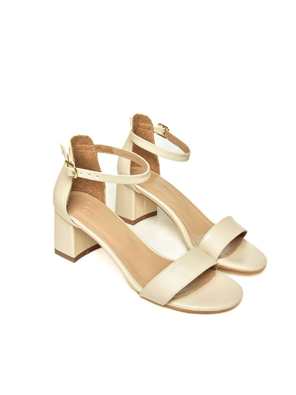 Bej U5784510 Ten Kadın Topuklu Ayakkabı-2