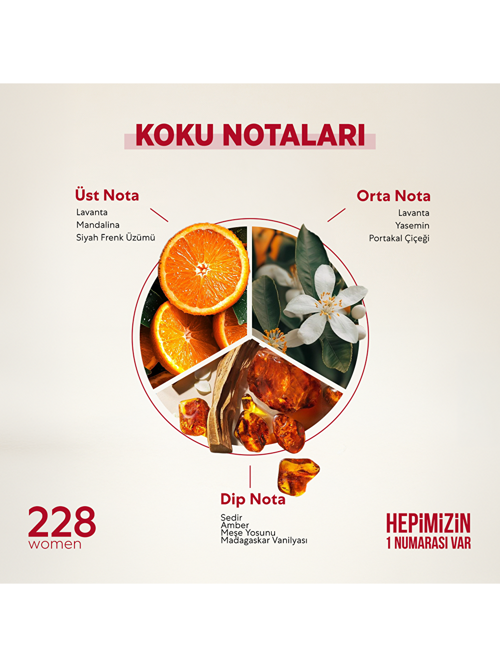 Kadın Parfüm Oryantal 50ml Edp No:228-1