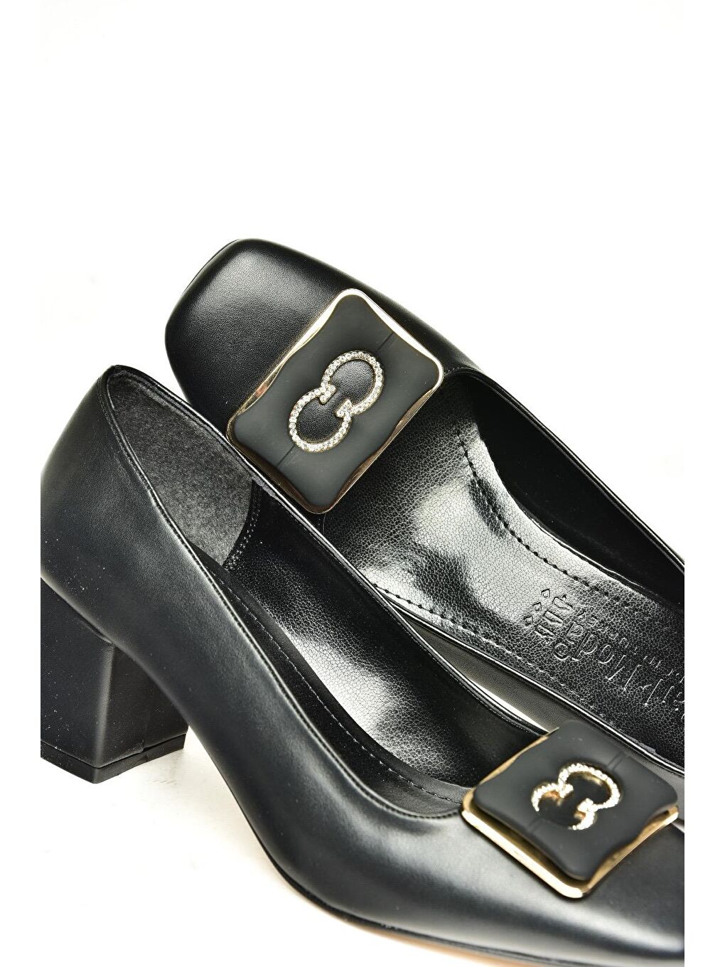 U8200686 Siyah Kadın Topuklu Ayakkabı-3