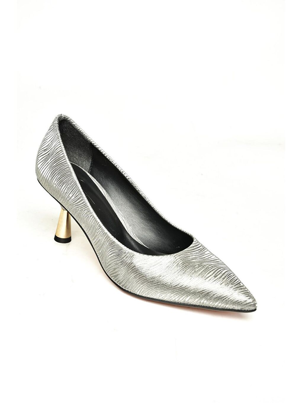 Antrasit U6760340 Platin Kadın Topuklu Ayakkabı-1