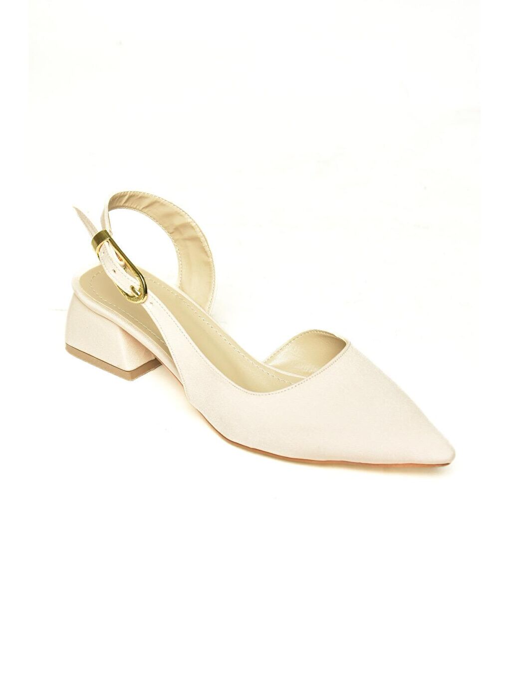 U9982124 Bej Kadın Topuklu Ayakkabı-1