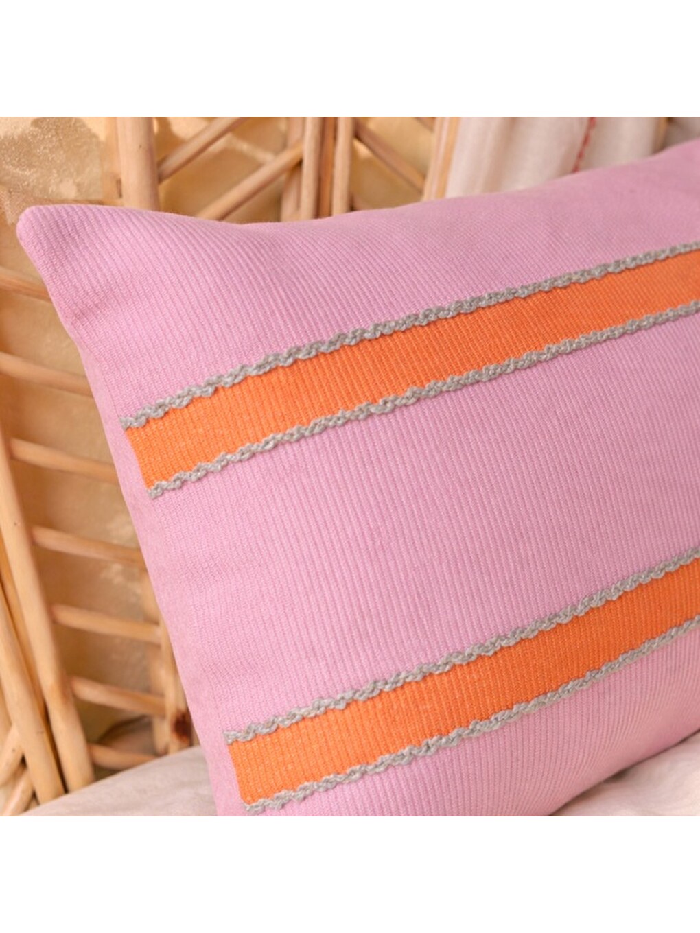 Soft Polina Kırlent - Pembe - 35x55 Cm-6