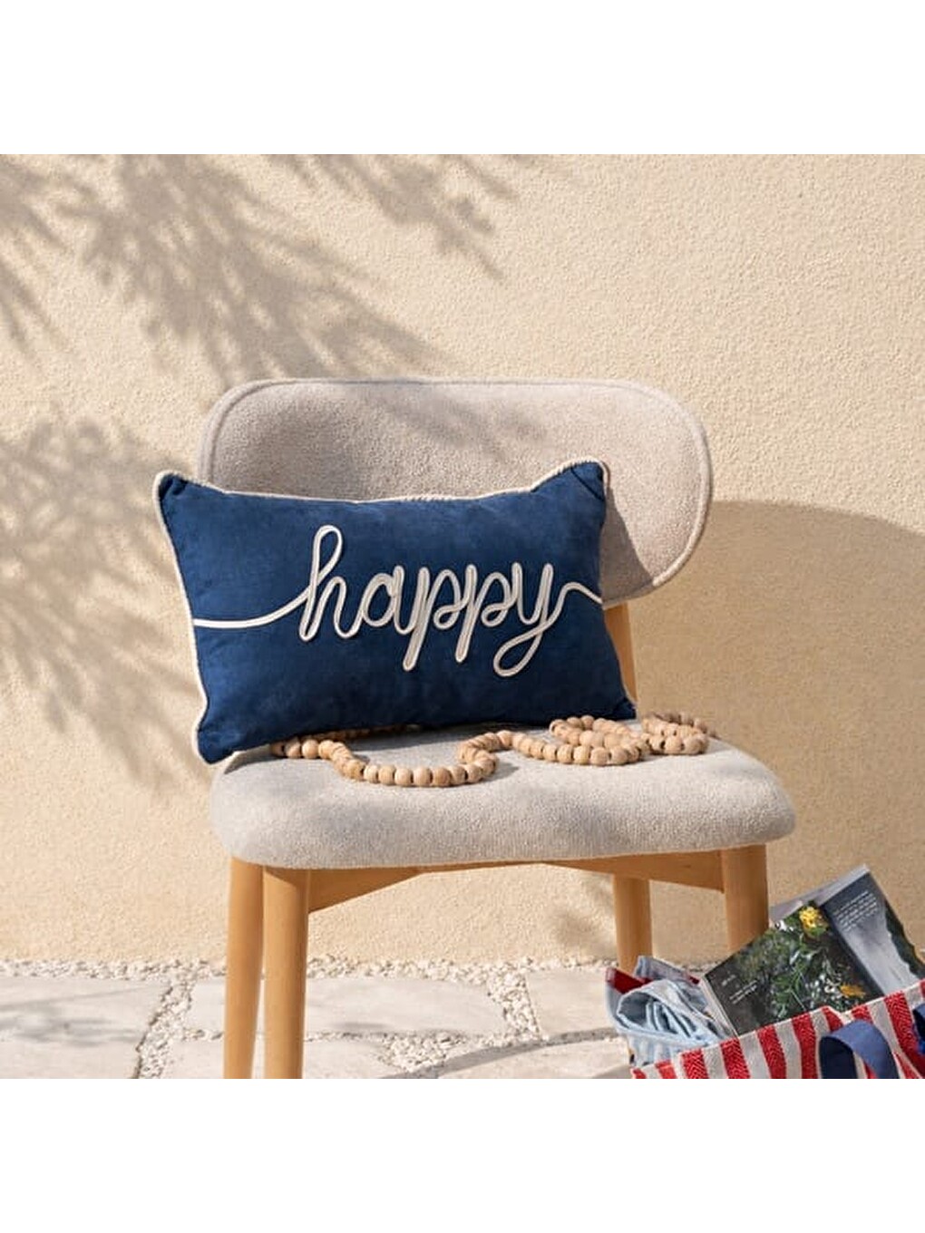 Soft Happy Kırlent - Lacivert - 30x50 Cm