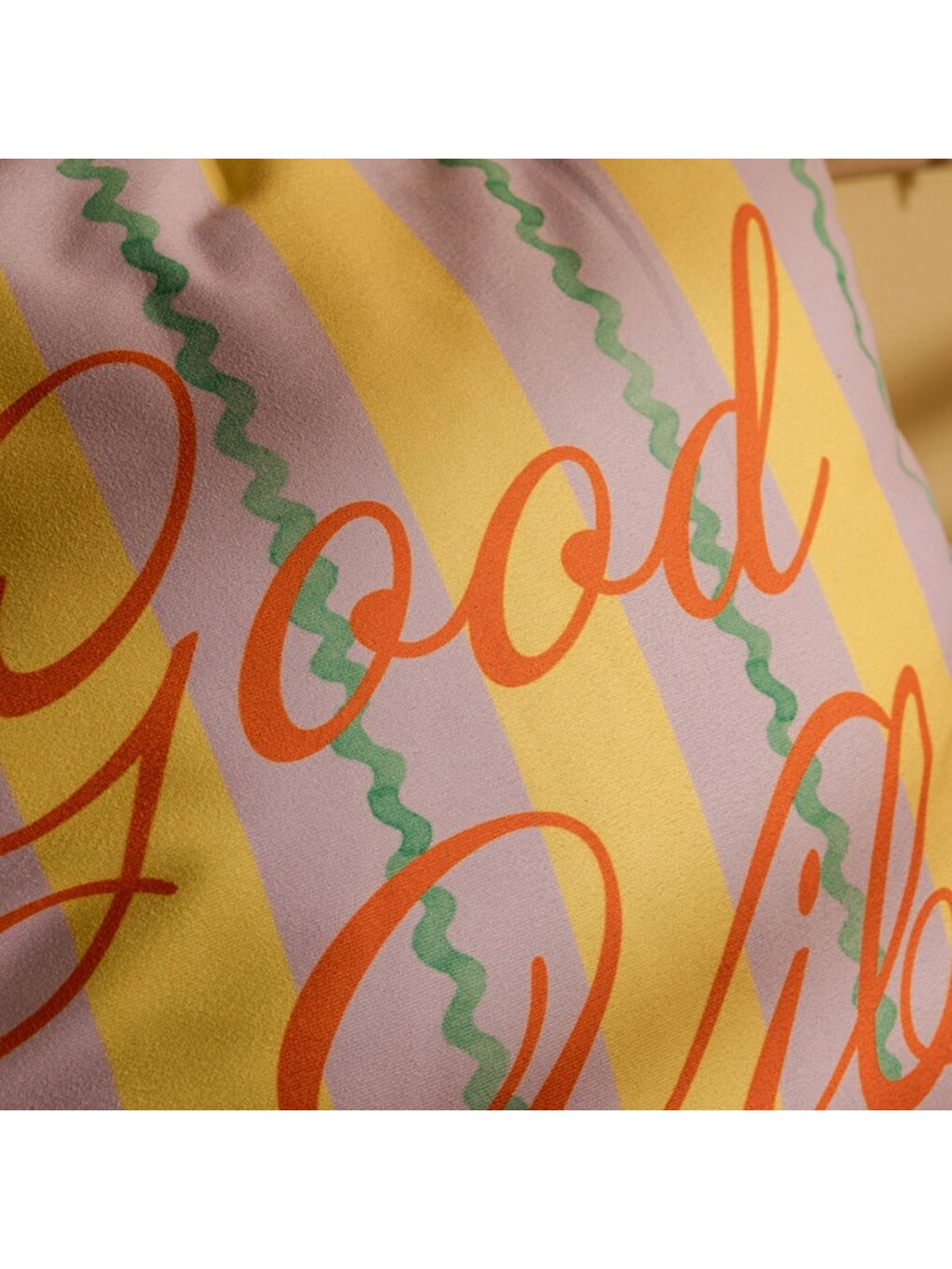 Kahverengi Soft Good Vibe Kırlent - Hardal- 45x45 Cm-6