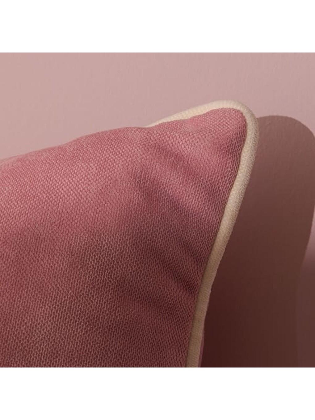 Pembe Soft Asas Kırlent - Gülkurusu - 45x45 Cm-3
