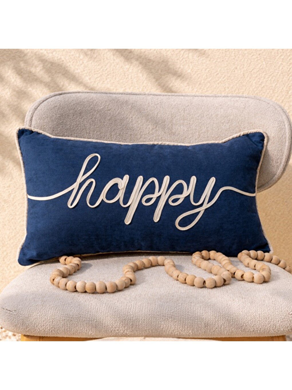 Soft Happy Kırlent - Lacivert - 30x50 Cm-6