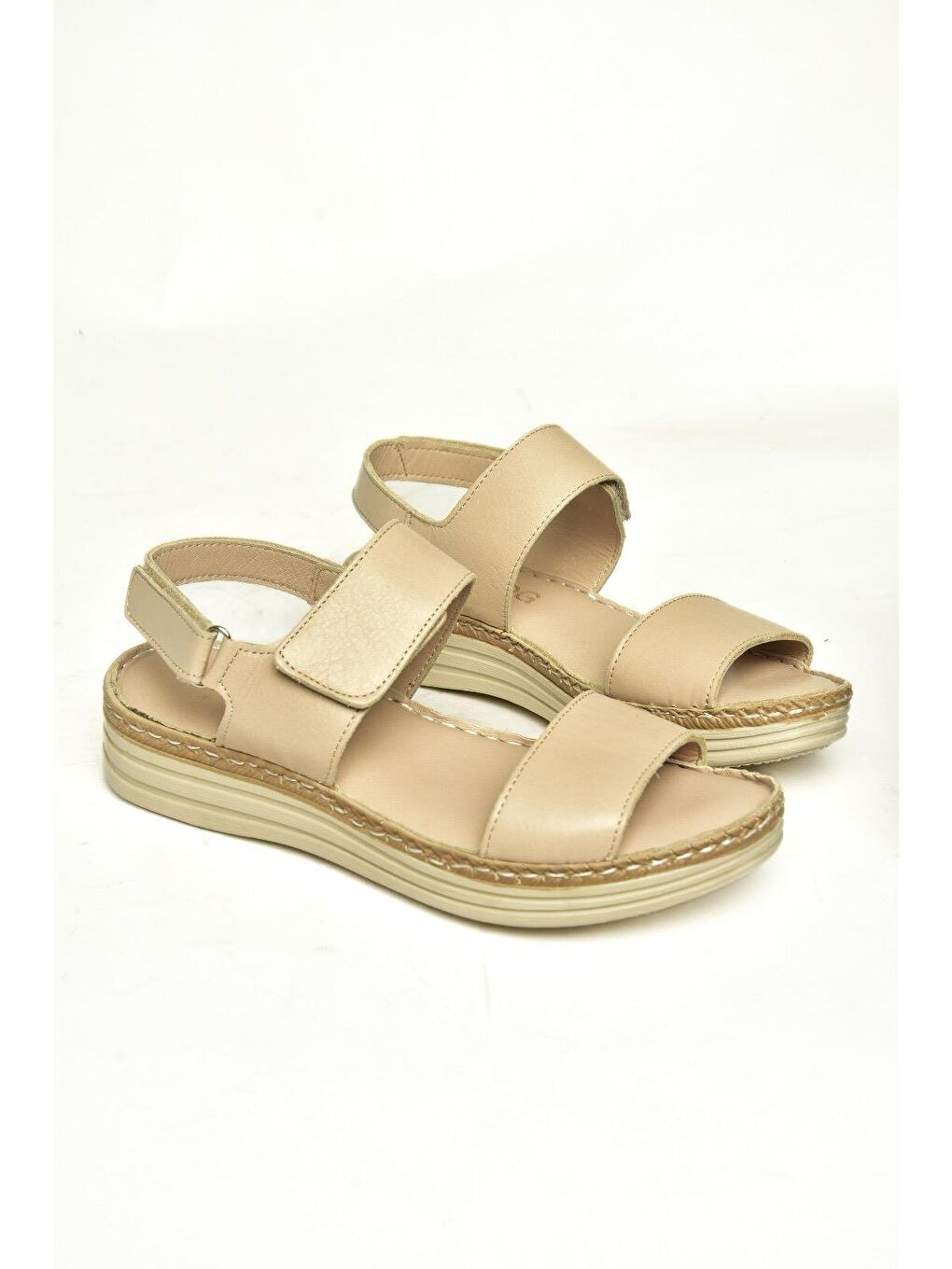 U5552406 Bej Kadın Sandalet-2