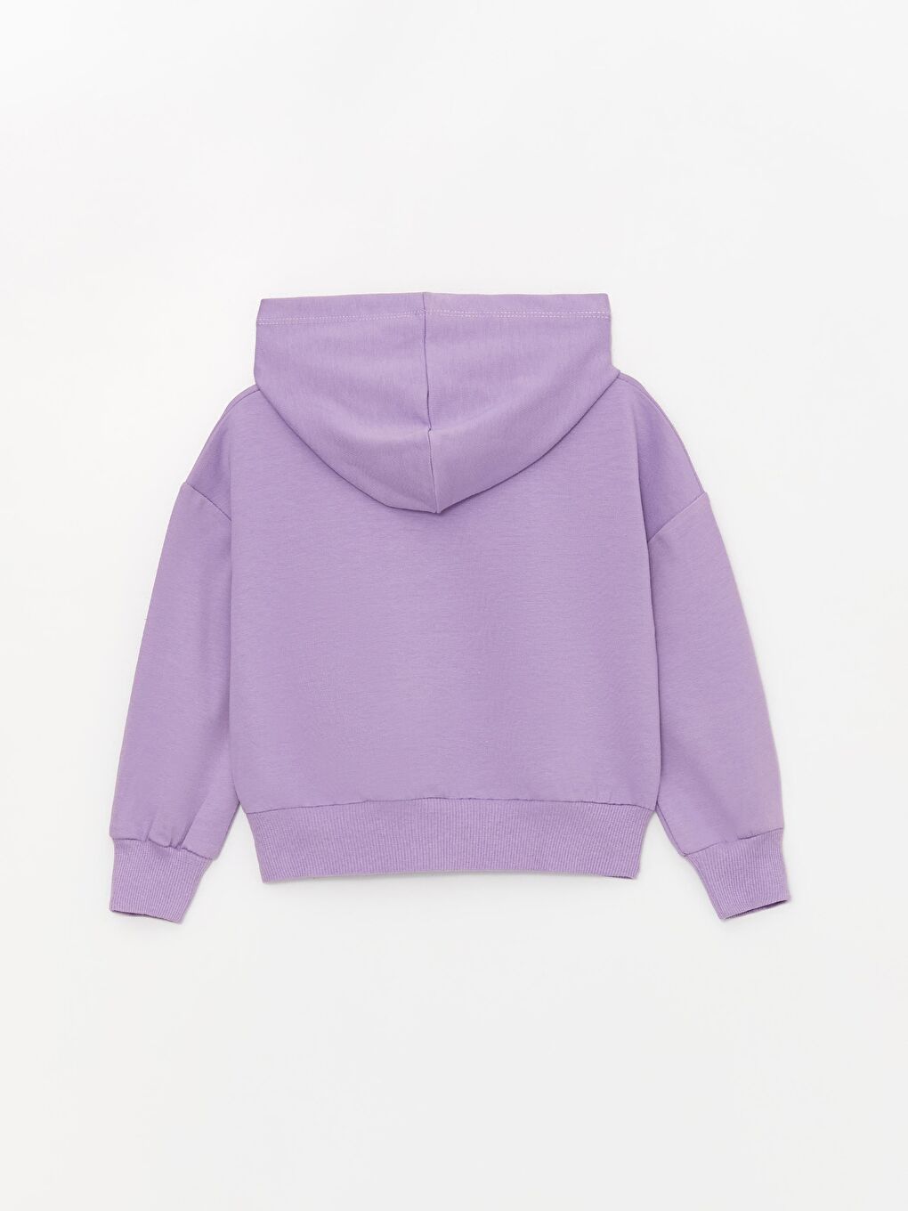 Lila Kız Çocuk Ayıcık Cep Kapüşonlu SweatShirt-2