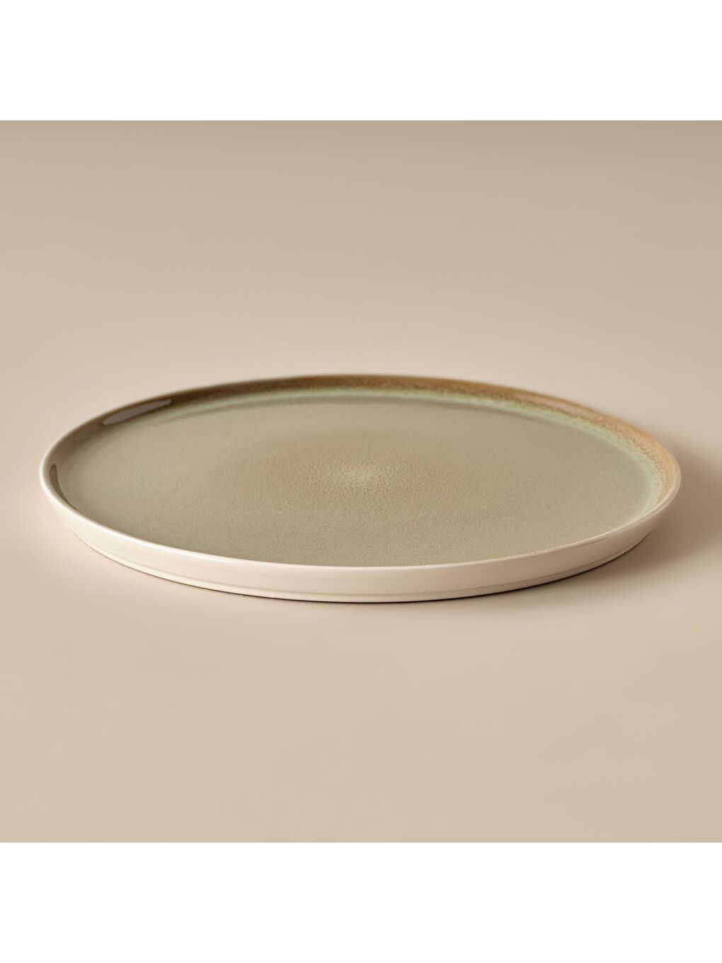 Glaze Stoneware Servis Tabağı 4'lü Yeşil-2