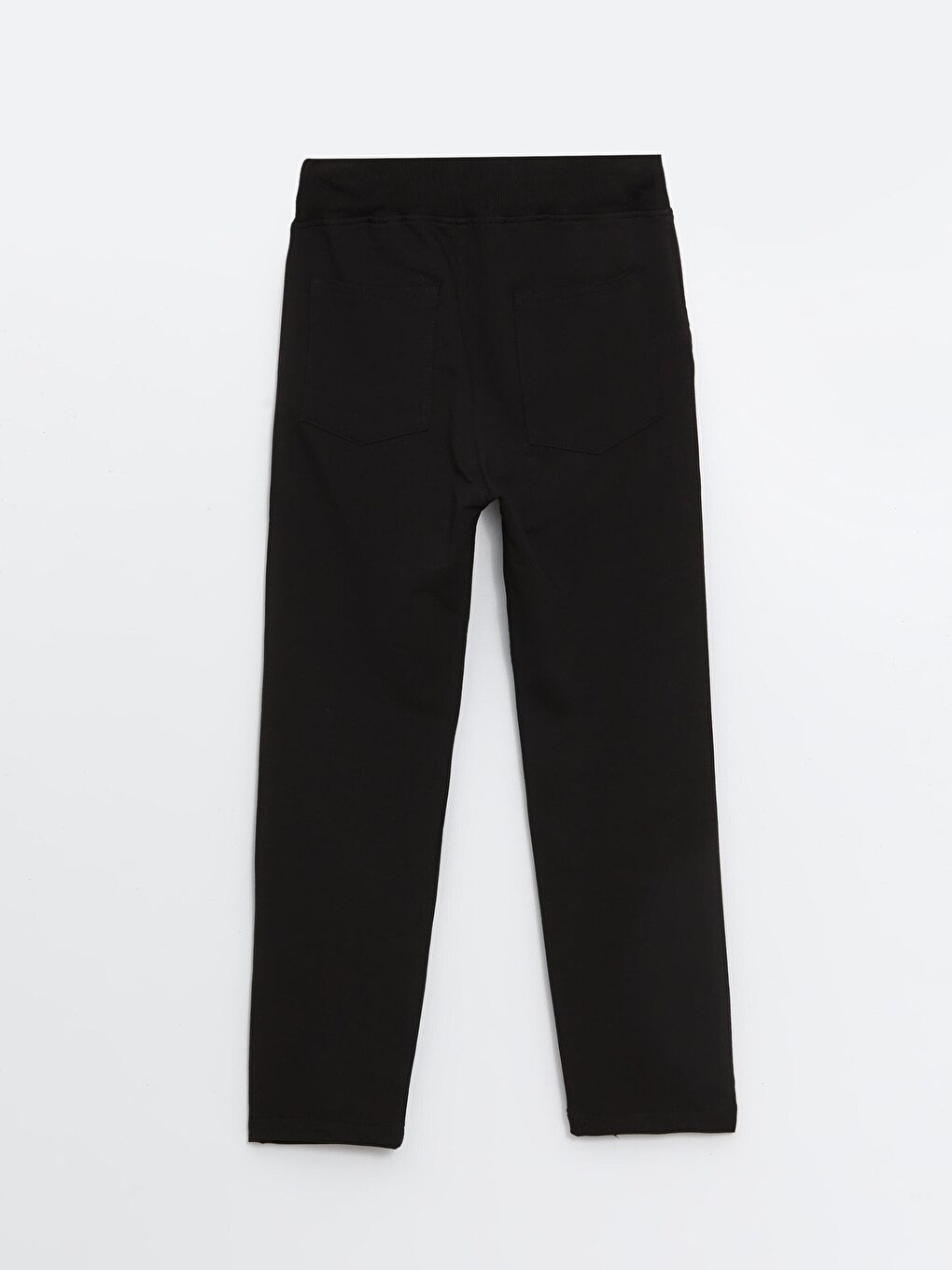 Siyah Okul ve Gündelik Kullanım İçin Penye Pantolon - Kız ve Erkek İçin Rahat ve Elastanlı-1