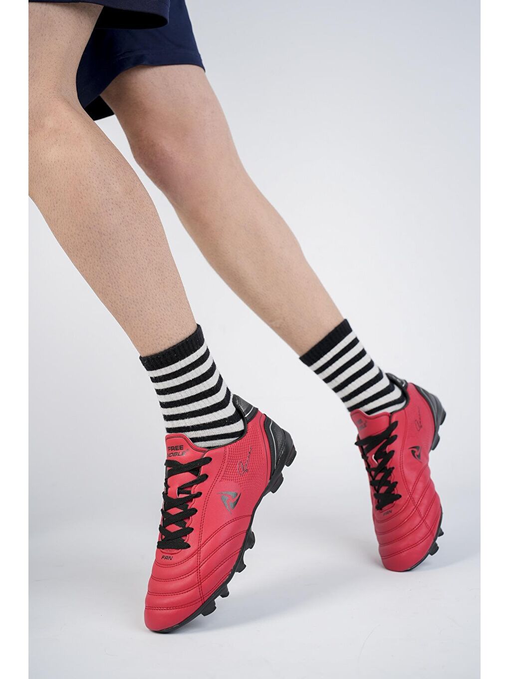 Kırmızı Pas Unisex Krampon Halı Saha Futbol Spor Ayakkabı-4