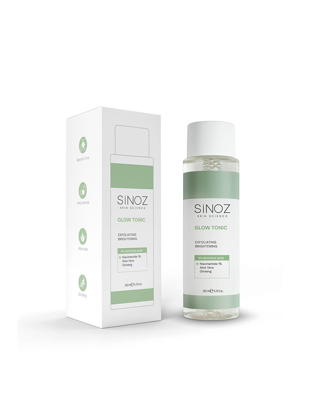 Gözenek Sıkılaştırıcı Arındırıcı Canlandırıcı Peeling Etkili Glow Tonik Glycolic Acid %5 200 ml-4