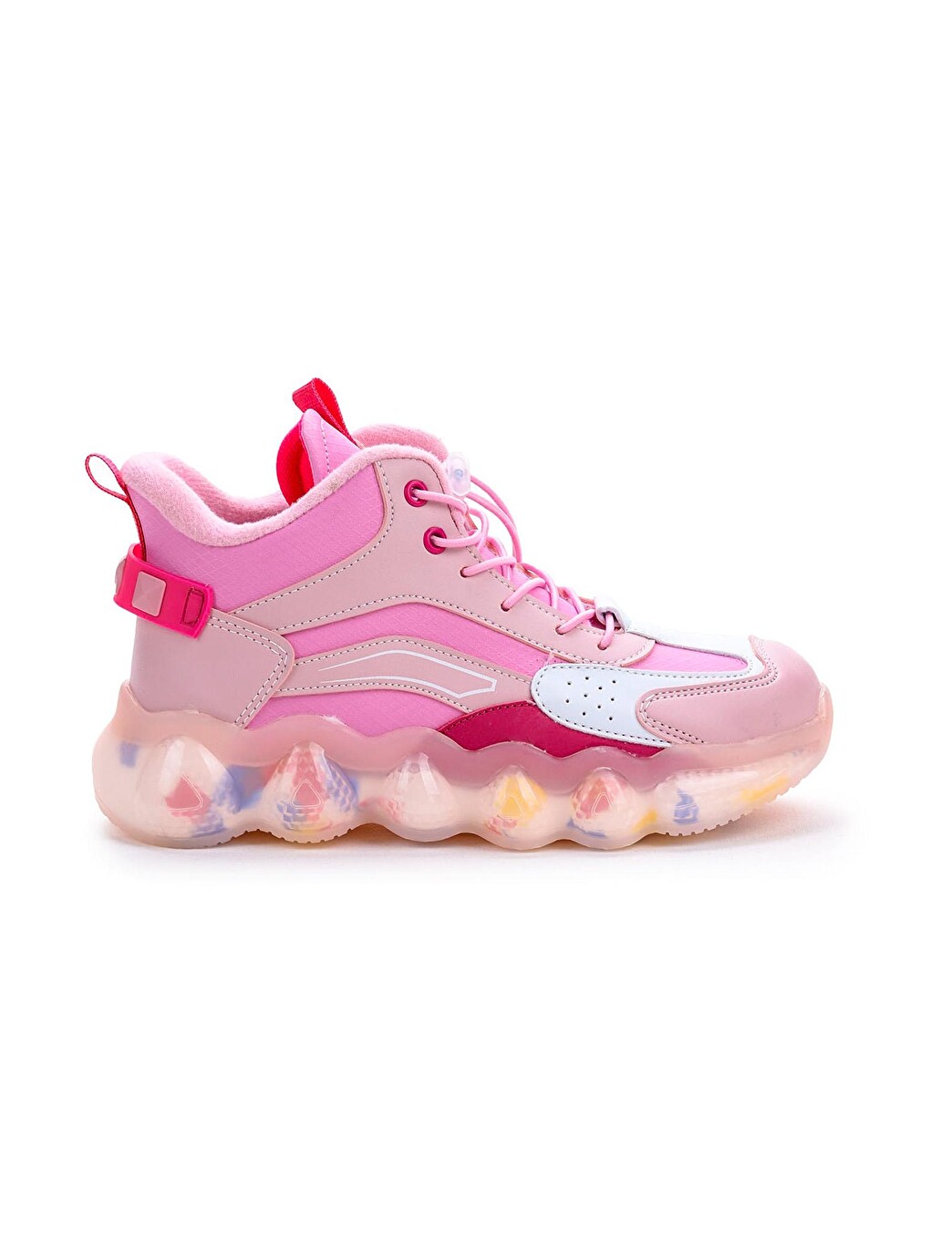 Pembe Edi Lastikli Günlük Kız Çocuk Bot Ayakkabı-3