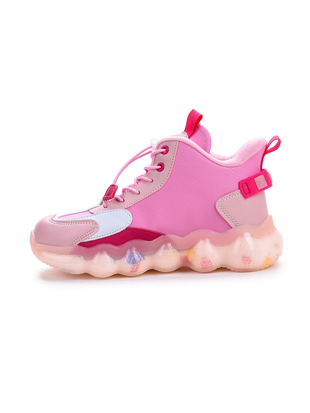 Pembe Edi Lastikli Günlük Kız Çocuk Bot Ayakkabı-4