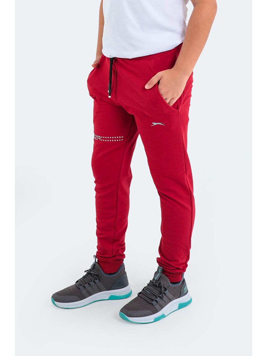 SLAZENGER Kırmızı DESTA Unisex Çocuk Eşofman Altı Kırmızı