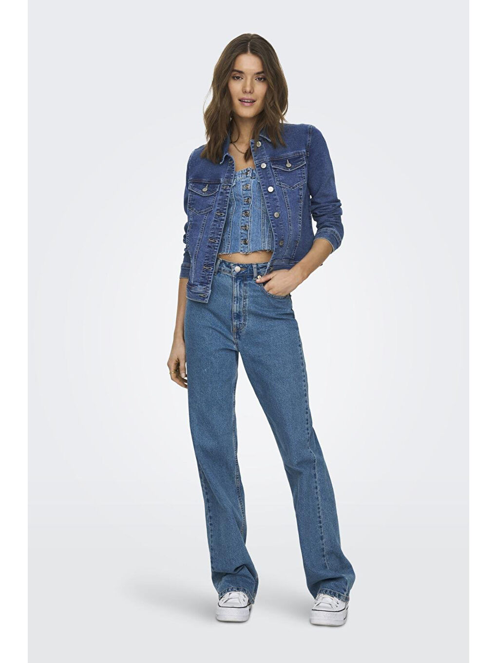 Mavi Onlwonder Pamuklu Regular Fit Kadın Jean Ceket 115243147-1