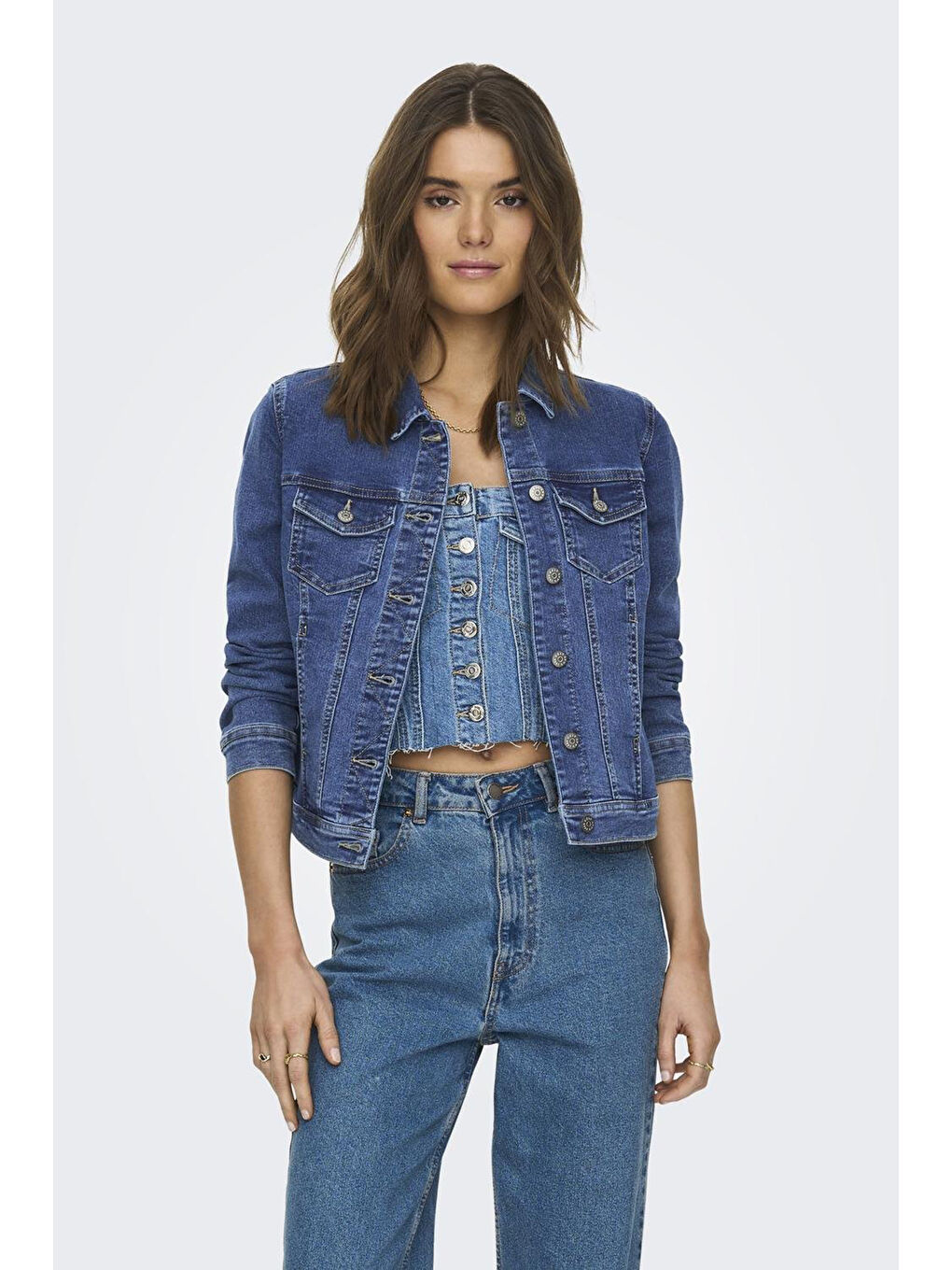 Mavi Onlwonder Pamuklu Regular Fit Kadın Jean Ceket 115243147-2