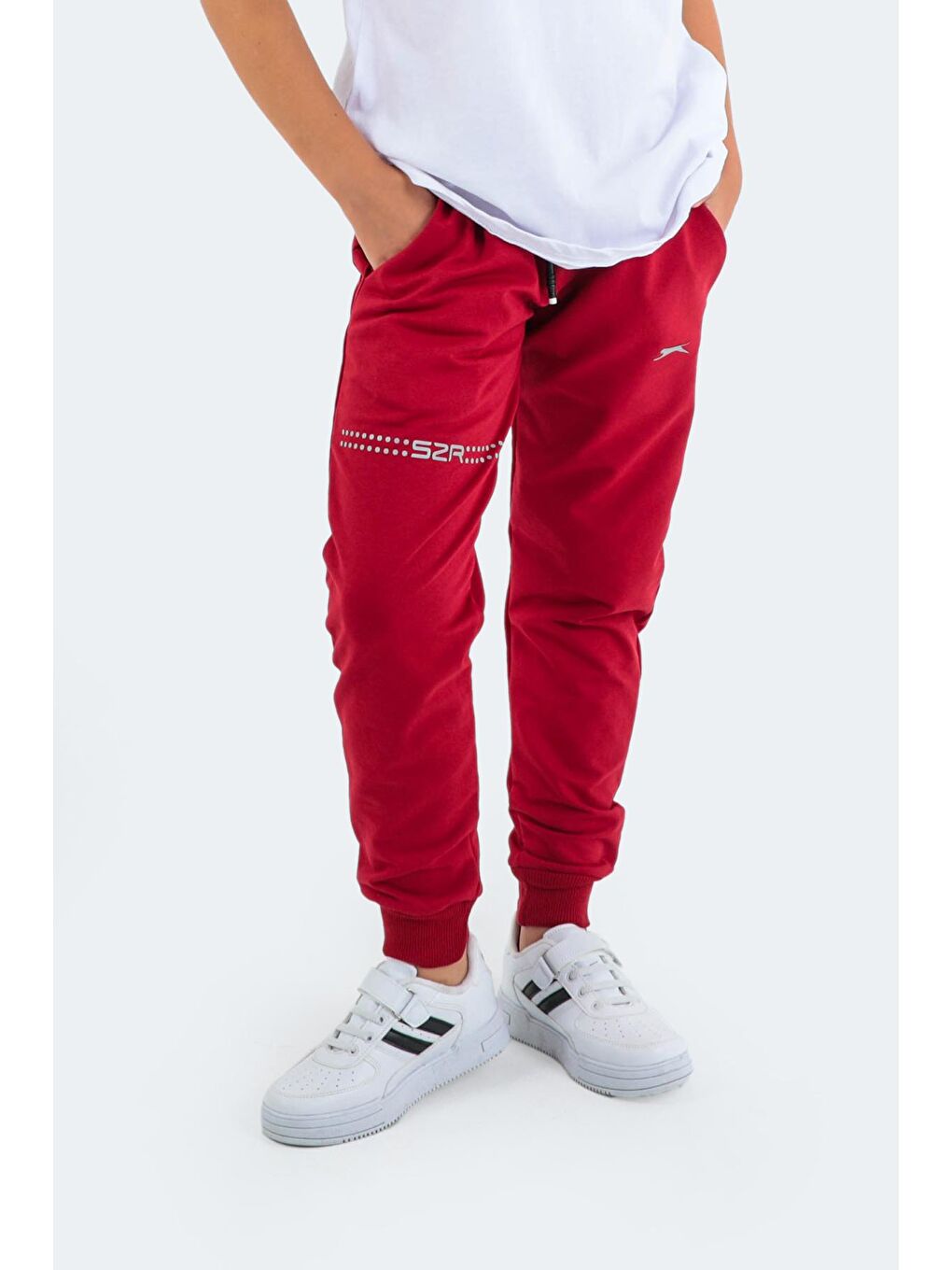 SLAZENGER Kırmızı DESTA Unisex Çocuk Eşofman Altı Kırmızı - 4