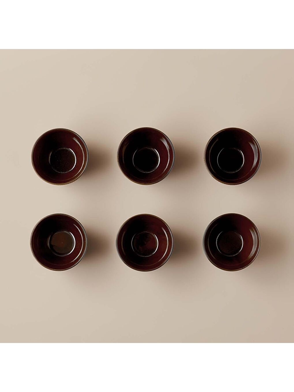 Olivia Seramik Çorba Kasesi 6'lı Kahverengi