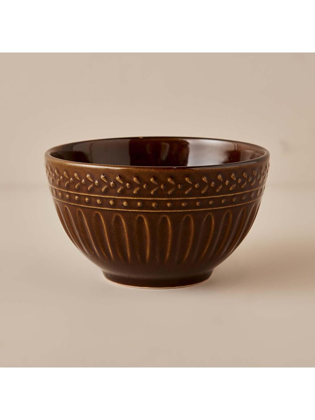 Olivia Seramik Çorba Kasesi 6'lı Kahverengi-2