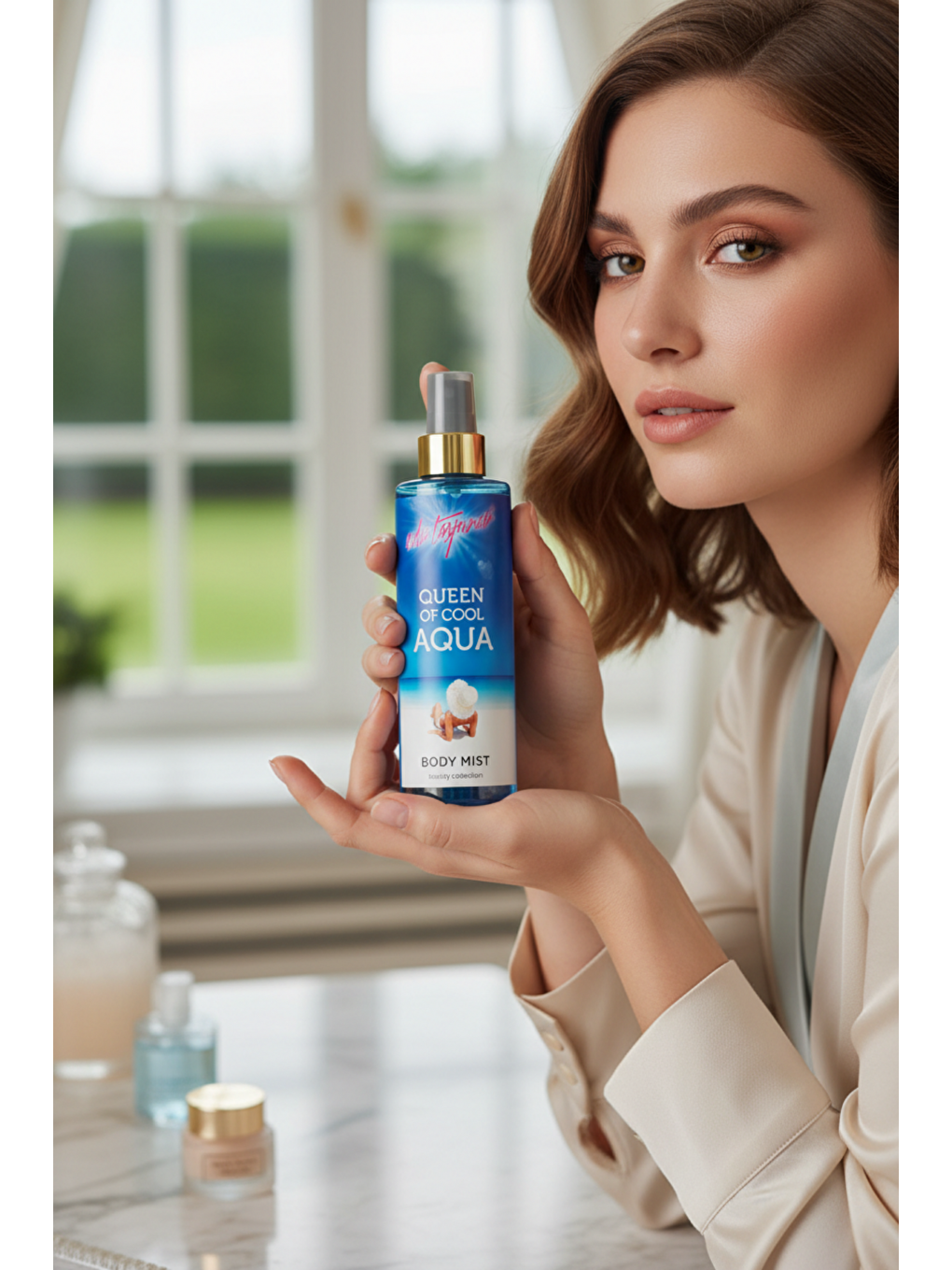 QueenOf Cool Aqua Body Mist Vücut Spreyi, Mykonos’un Mistik Kokusu, Fresh Okyanus, 200 ml-4