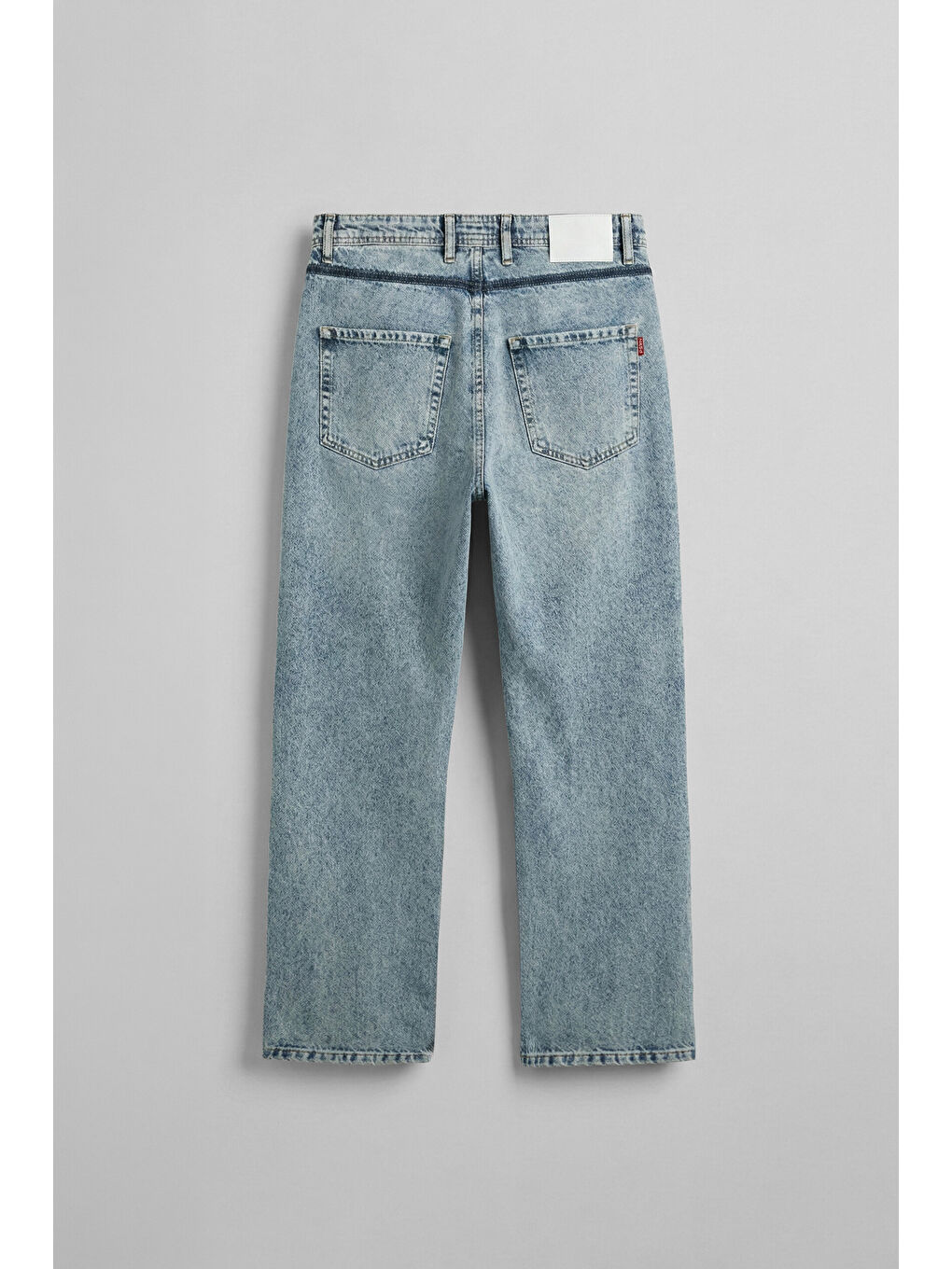 Erkek Baggy Fit Jean Açık Mavi-1