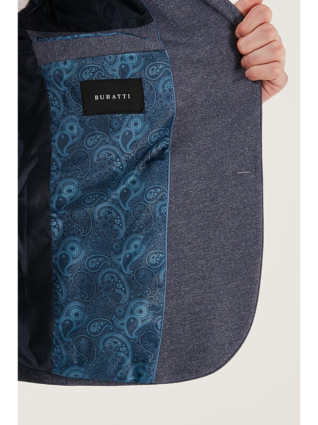 Lacivert Slim Fit 6 Drop Çift Yırtmaçlı Blazer Ceket SAVUE-3