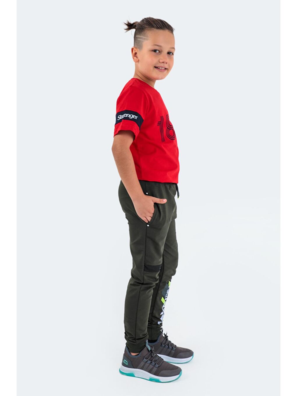 DEVAN Unisex Çocuk Eşofman Altı Haki-1