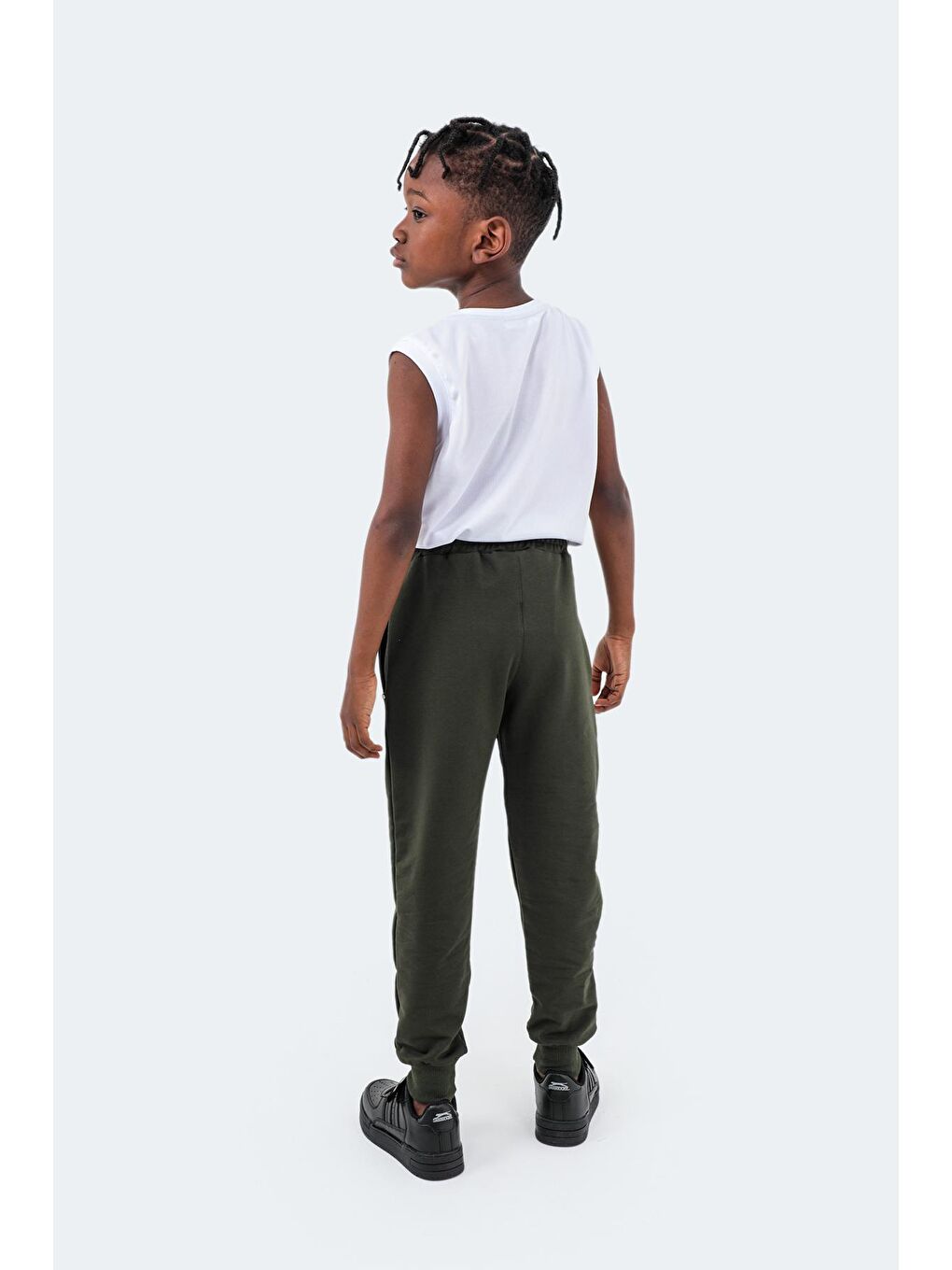 DEVAN Unisex Çocuk Eşofman Altı Haki-3