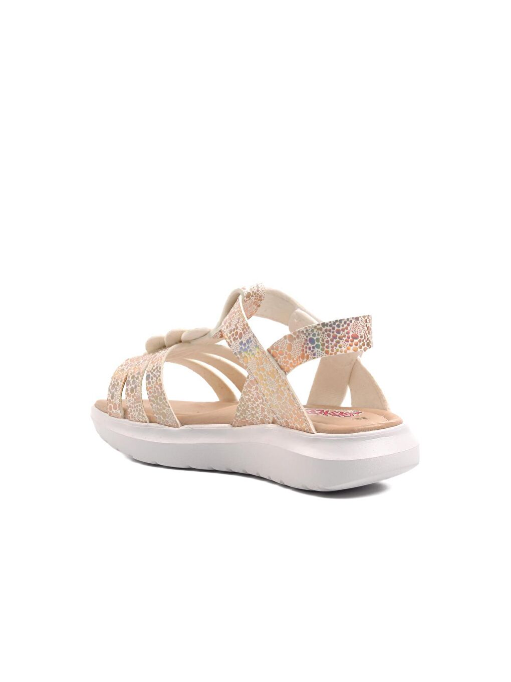 Turuncu Şng 8020-F Bakır Simli Kız Çocuk Sandalet-3