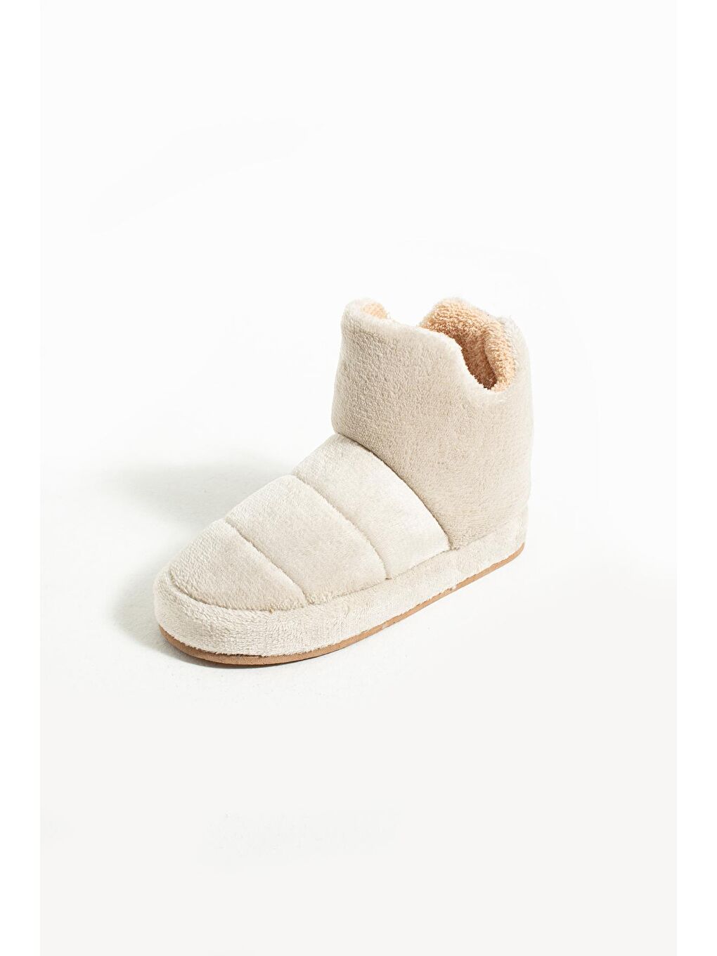 Bej Kalın Taban Polar Kadın Ev Botu 001-19-21-4