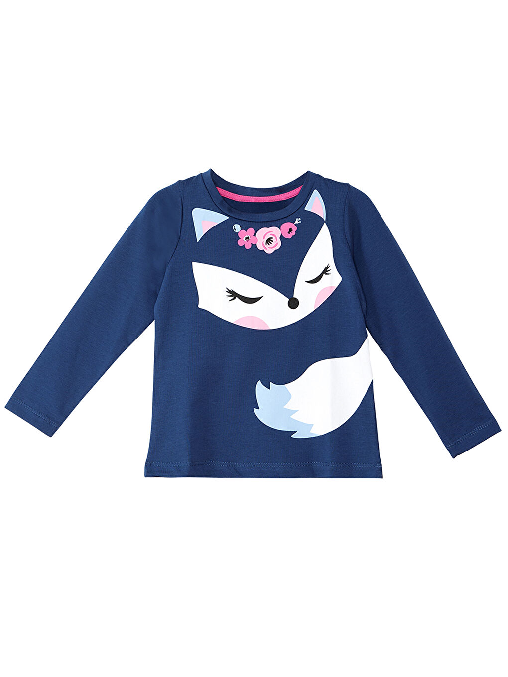 Karışık Cute Fox Kız Çocuk Tişört Pantolon Takım-4