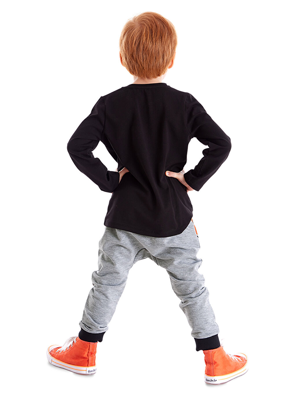 Karışık Kaplan Pençesi Erkek Çocuk Pantolon Takım-1