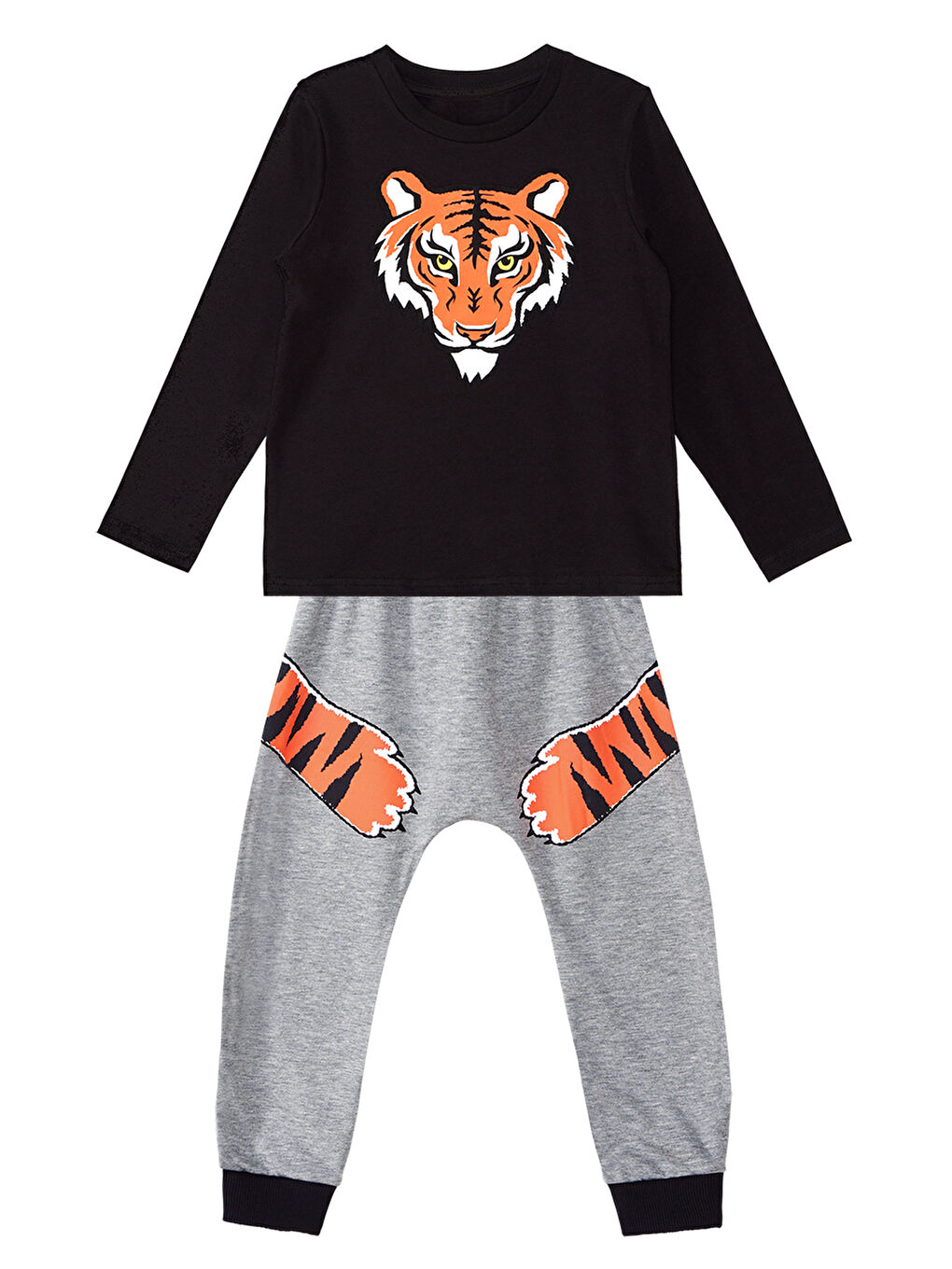 Karışık Kaplan Pençesi Erkek Çocuk Pantolon Takım-2