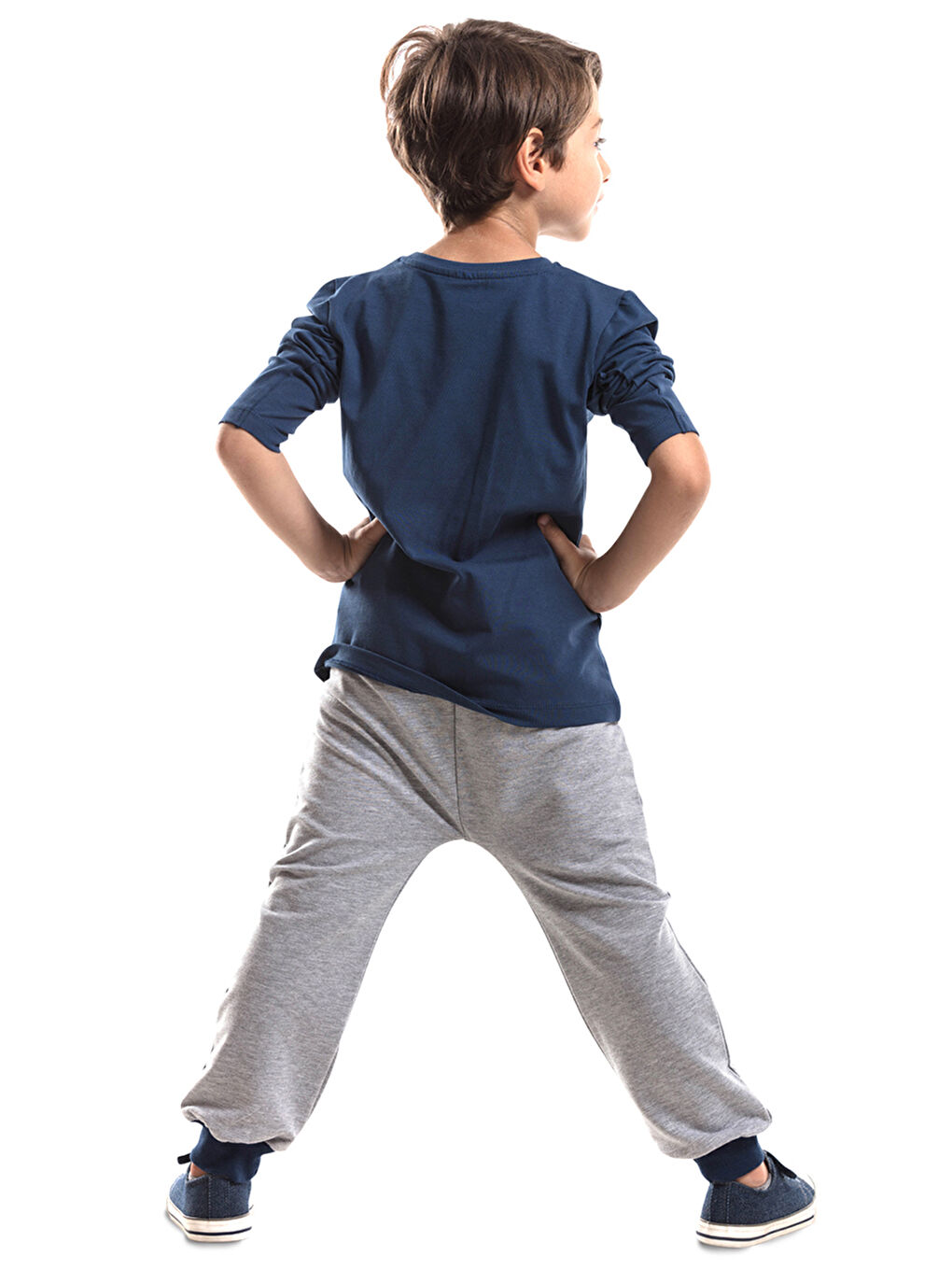 Karışık Ciddiyim Erkek Çocuk Tişört Pantolon Takım-1