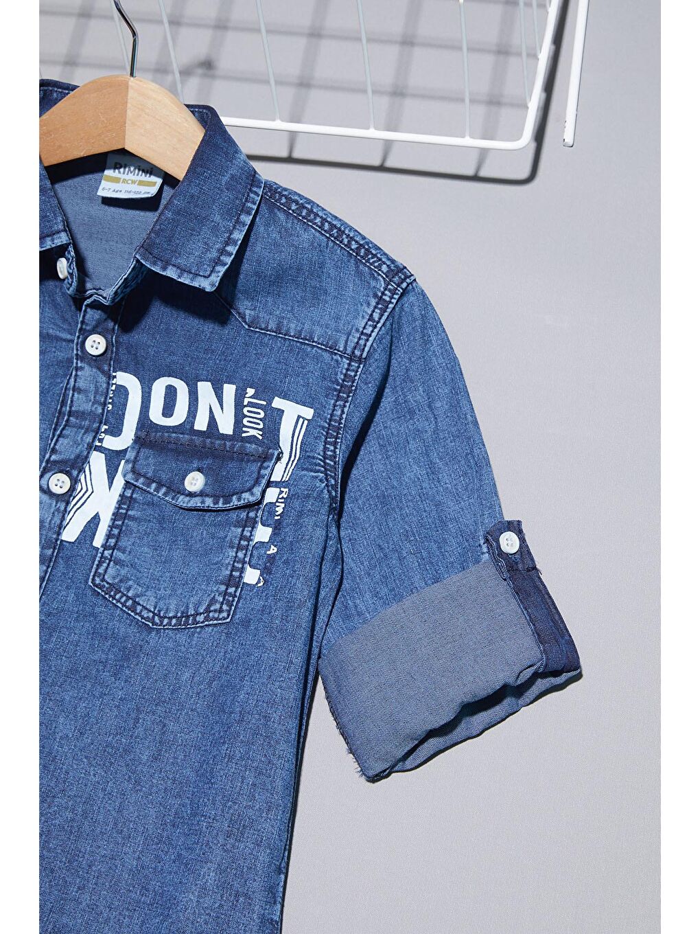 Lacivert Mavi Jean Gömlekli Erkek Çocuk Alt Üst Takım 15100-1