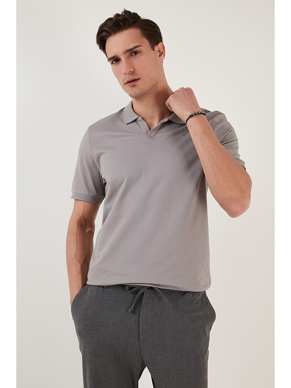 Buratti Bej Slim Fit Pamuklu Polo T Shirt 5902141 - 3