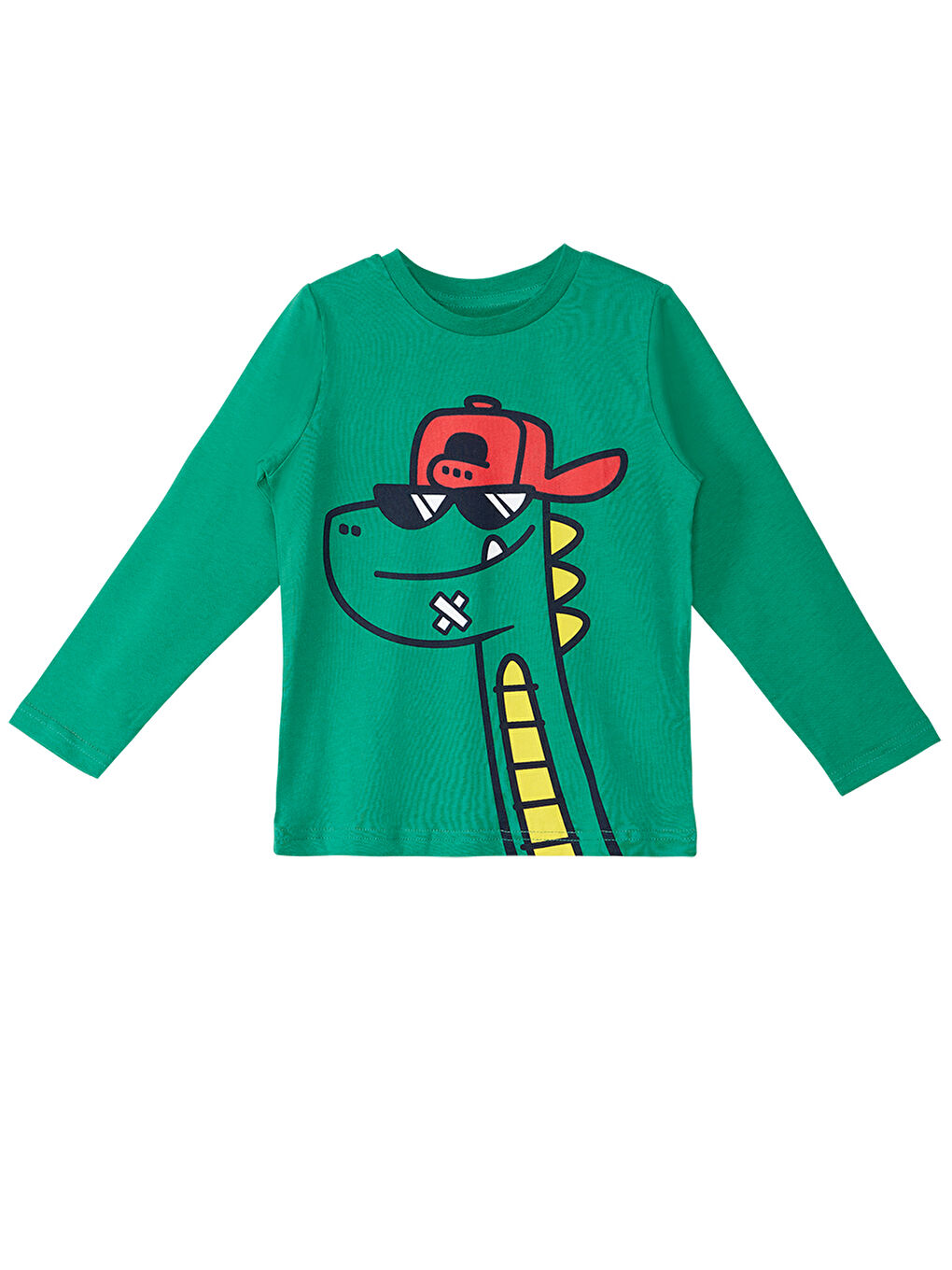 Karışık Gözlüklü Dino Erkek Çocuk Tişört Pantolon Takım-4