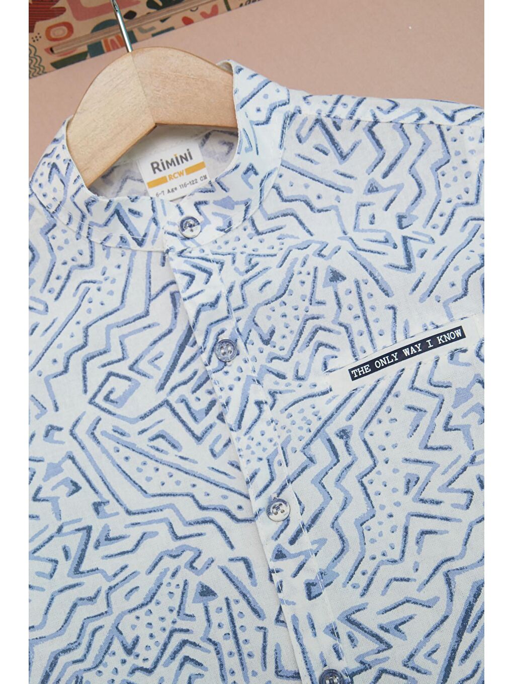 Mavi Çizgili Gömlekli Erkek Çocuk Alt Üst Takım 15093-2