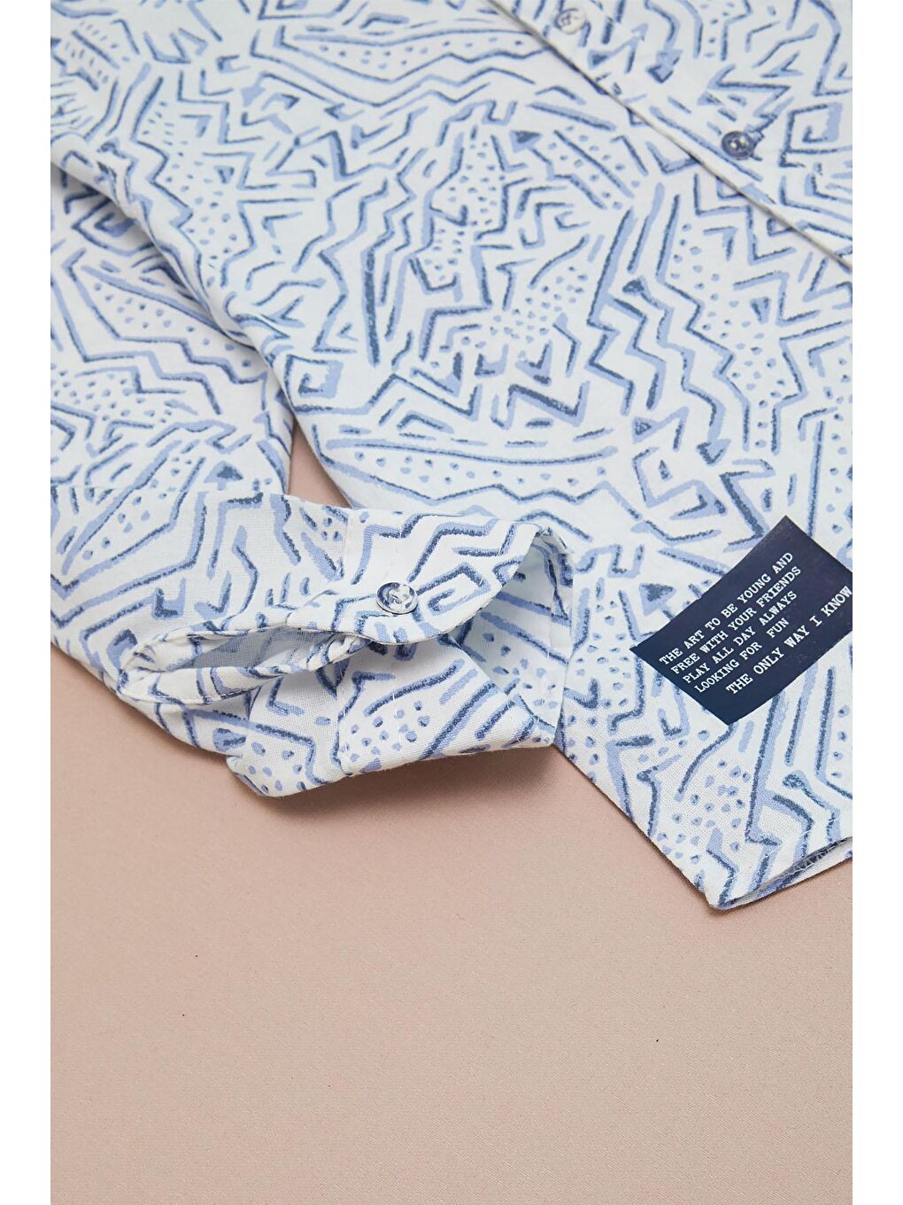 Mavi Çizgili Gömlekli Erkek Çocuk Alt Üst Takım 15093-3