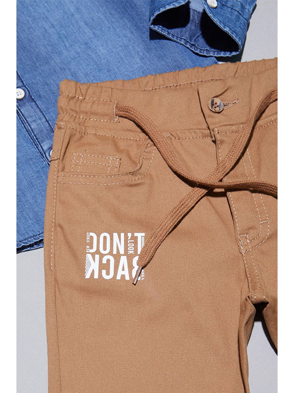 Mavi Jean Gömlekli Erkek Çocuk Alt Üst Takım 15100-4